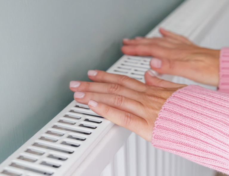 En radiator som ikke blir varm